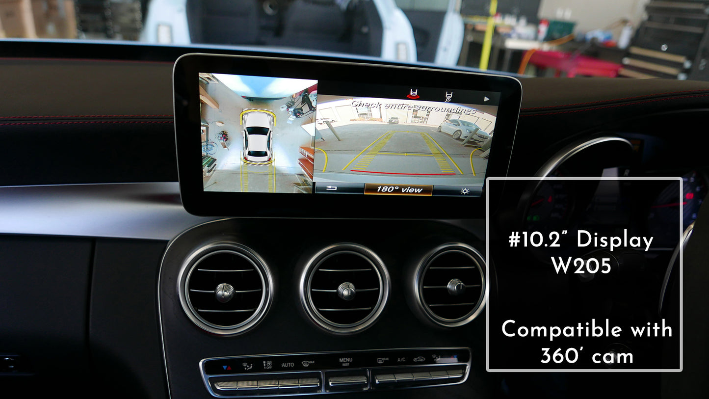 Mercedes Benz W205 C-Class - Android 13 Touch display + Apple CarPlay & Android Auto