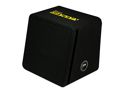 Kicker - 44VCWC124 12ich Angled Vented Loaded Subwoofer Enclosure - 300WRMS at 4 Ohm