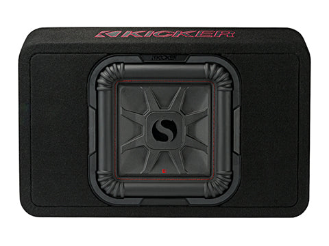 Kicker - 46TL7T102 - Single 10" L7T Slim Enclosure - 500WRMS at 2 Ohm