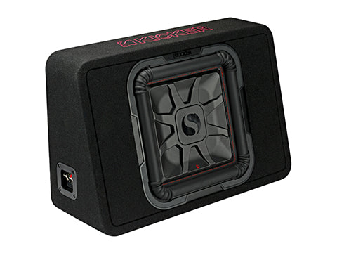 Kicker - 46TL7T122 - Single 12" L7T Slim Enclosure - 600WRMS at 2 Ohm