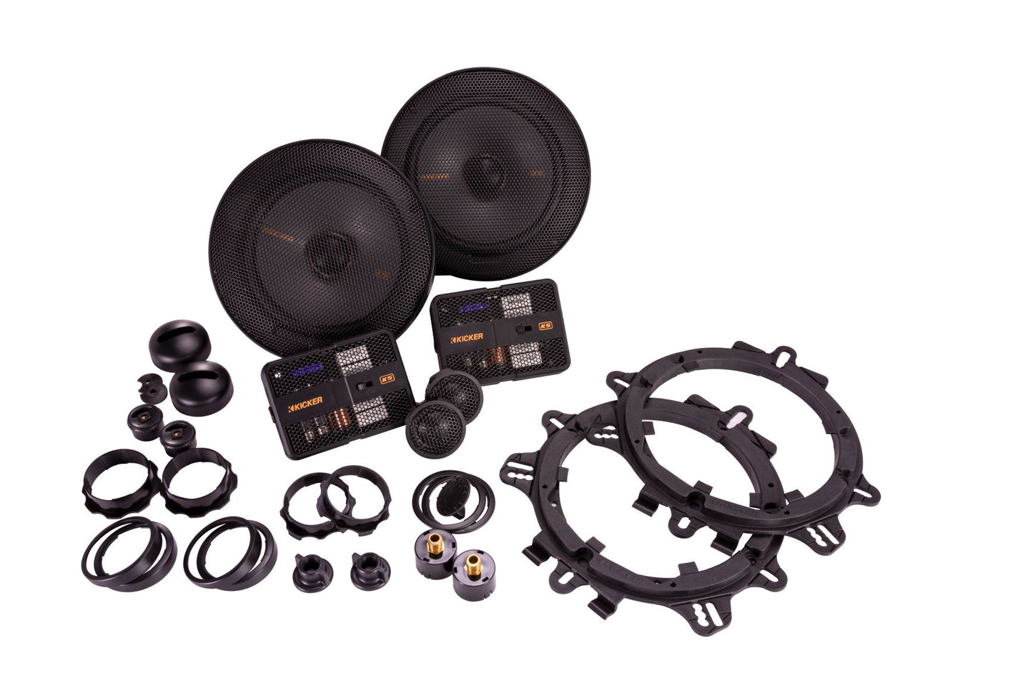 Kicker - 47KSS6504 – 6.5 INCH COMPONENT SPEAKERS 125W RMS - 46MM MOUNTING DEPTH