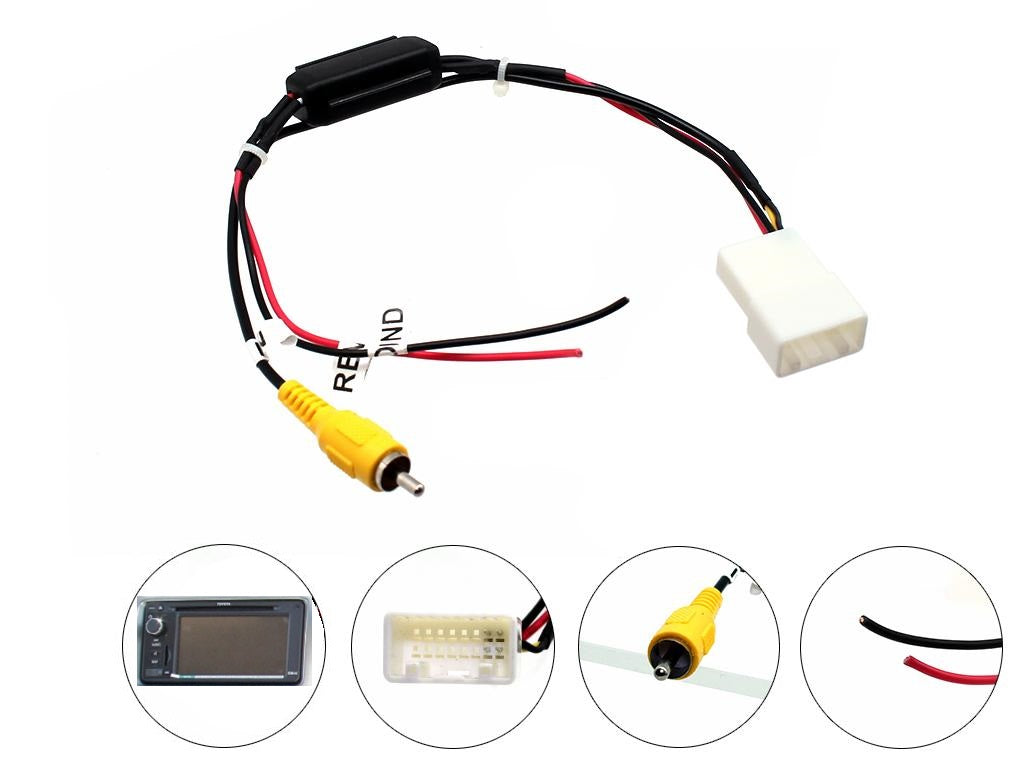 Aerpro - APVTY01 - OEM Reverse camera Retention harness to suit Toyota 2012 -2014