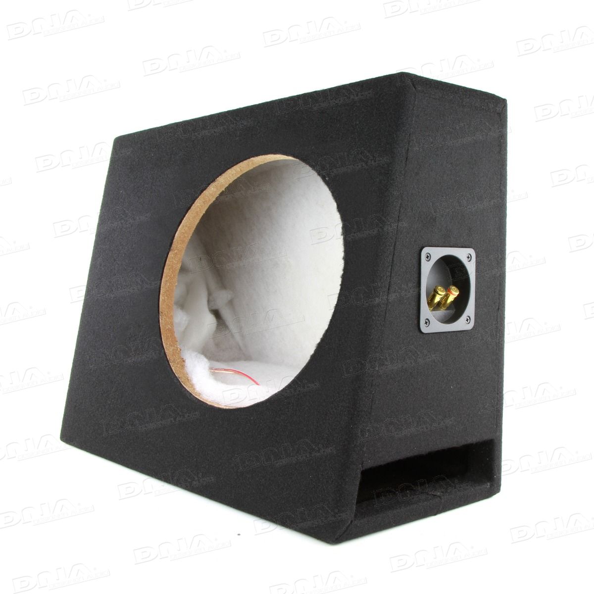 DNA - ASC510SLSPB - 10 Inch Sealed Slimline Subwoofer Enclosure with Flat Back and Slot Port - Black