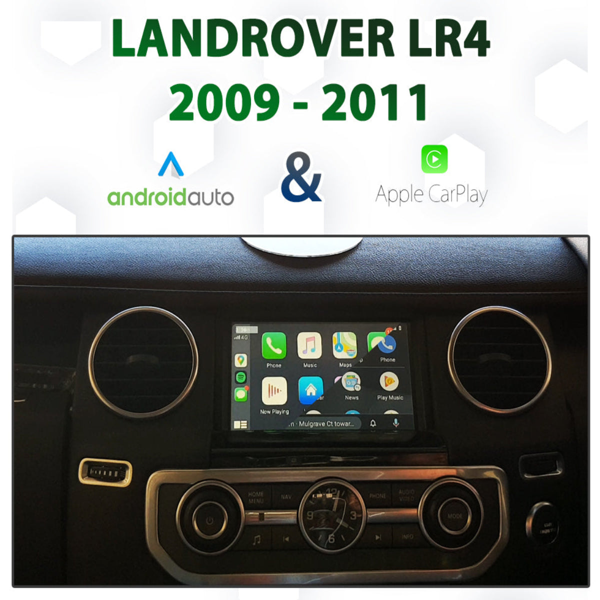Naviplus - Land Rover Discovery 4 2009 - 2011 Factory Audio Integrated Android Auto & Apple CarPlay