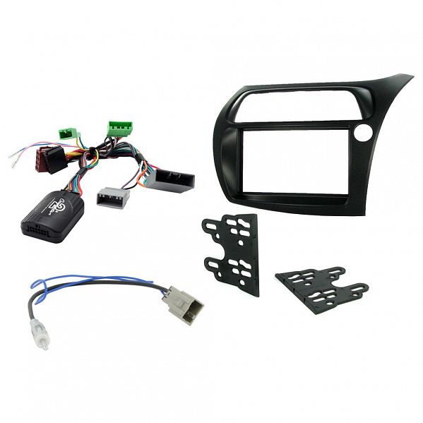 Aerpro - FP8030K - DOUBLE DIN TEXTURED BLACK INSTALL KIT TO SUIT HONDA - CIVIC HATCHBACK