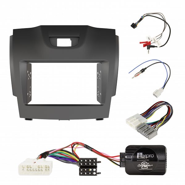 FP8063GK Double din grey install kit to suit Holden colorado inc 7 , Isuzu d-max & Isuzu m-ux