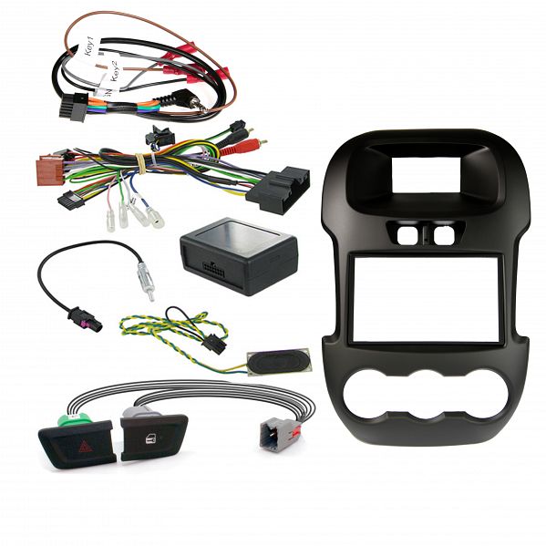 Aerpro - FP8083K - DOUBLE DIN BLACK INSTALL KIT TO SUIT FORD - RANGER PX (WITH 4.2" OEM DISPLAY)