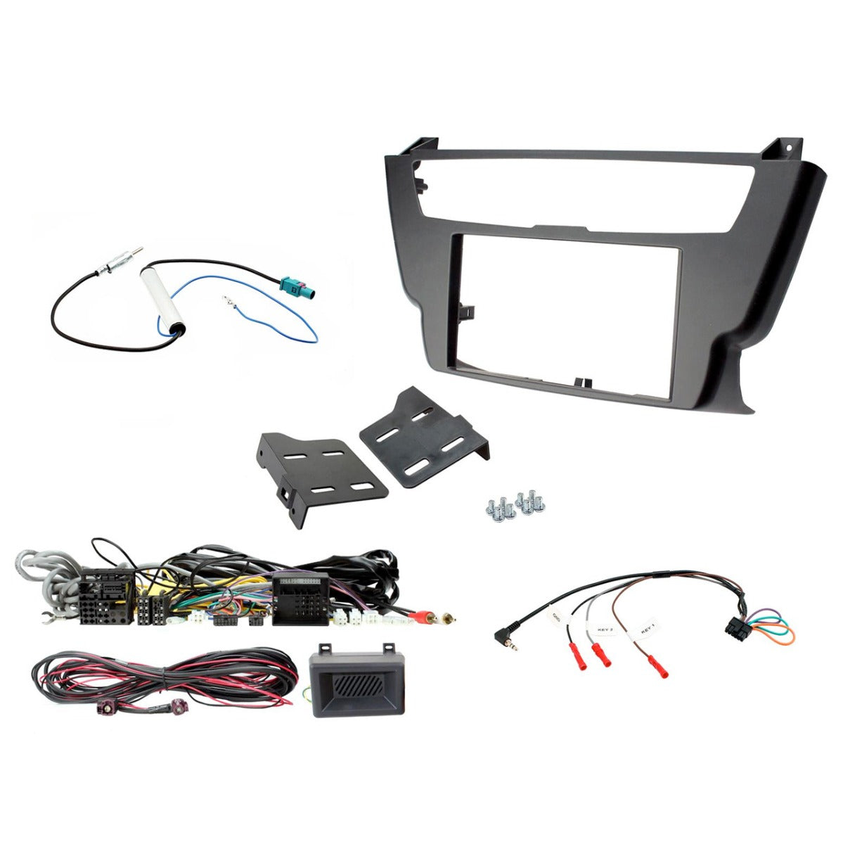 Aerpro - FP8425K - FACIA KIT TO SUIT BMW 3 series f30, f31; 4 series f32, f33, f36 - non amplified black