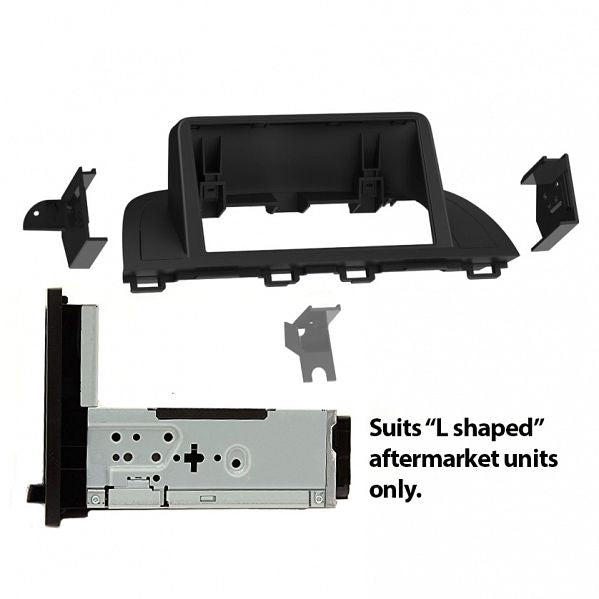 Aerpro - FP8462 - DOUBLE DIN FACIA KIT TO SUIT MAZDA 3 (TEXTURED BLACK)