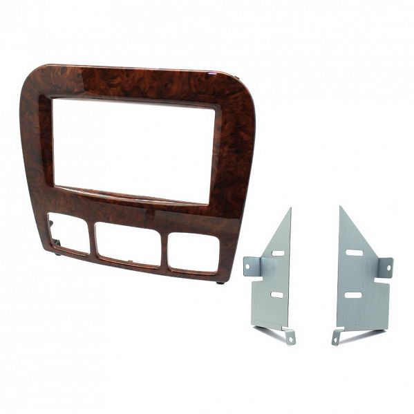 Aerpro - FP8465 - DOUBLE DIN FACIA KIT TO SUIT MERCEDES S CLASS (WOOD EFFECT FINISH)