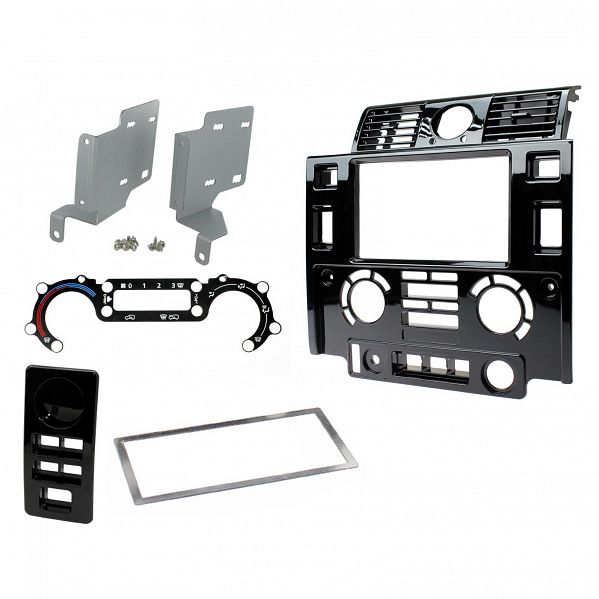 Aerpro - FP8487 - DOUBLE DIN FACIA KIT TO SUIT LANDROVER DEFENDER (GLOSS BLACK)
