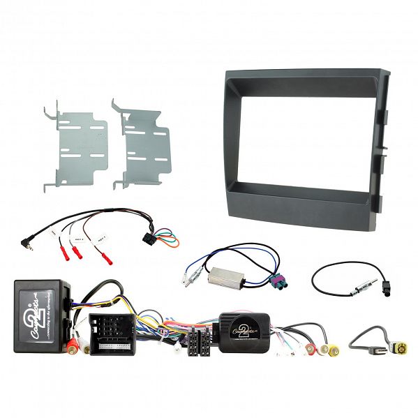 Aerpro - FP8505K - DOUBLE DIN INSTALL KIT TO SUIT PORSCHE PANAMERA – AMPLIFIED (BLACK)