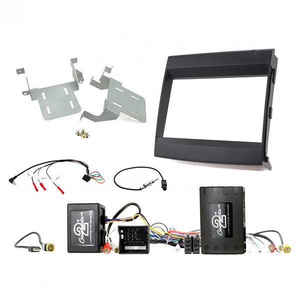 Aerpro - FP8511K - DOUBLE DIN INSTALL KIT TO SUIT PORSCHE CAYENNE – AMPLIFIED - PARKING ASSIST VISUALISATION (MATTE BLACK)