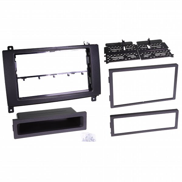 Aerpro - FP8529 - SINGLE & DOUBLE DIN BLACK FACIA KIT TO SUIT MERCEDES & VOLKSWAGEN - VARIOUS MODELS