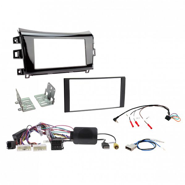 Aerpro - FP9109XK - DOUBLE DIN INSTALL KIT TO SUIT NISSAN NAVARA NP300 ST/STX (GLOSS BLACK) - NAV MODEL
