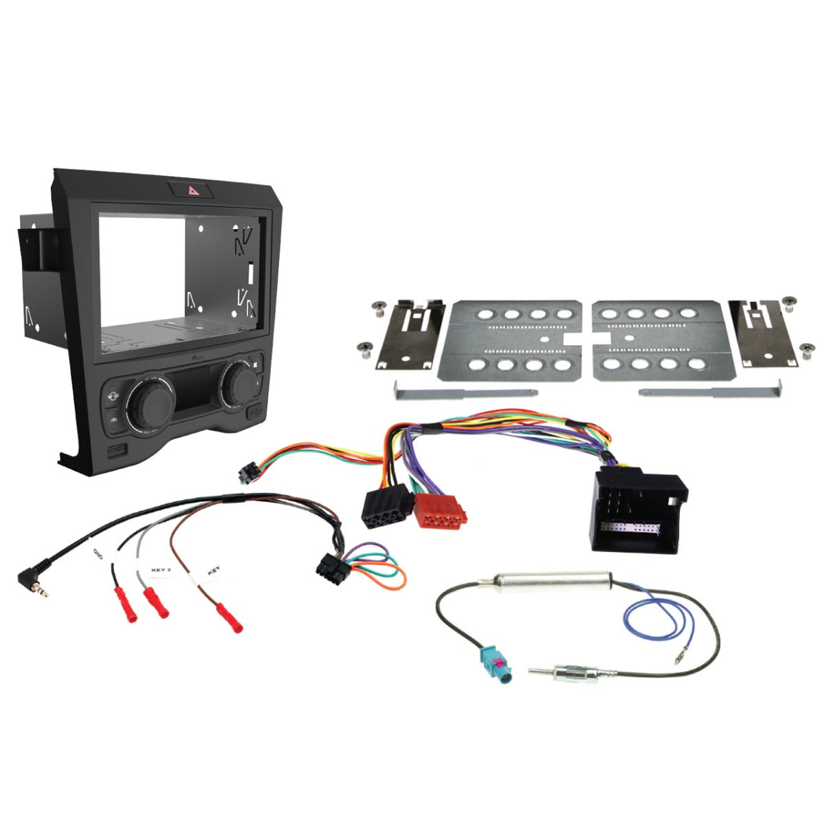 Aerpro - FP9450BK - INSTALLATION KIT FOR Holden Commodore 2006-2011 VE - BLACK dual zone climate control
