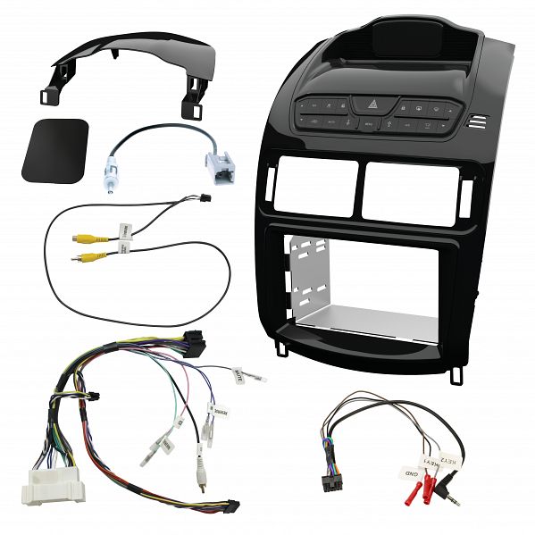 Aerpro - FP9650PK - Double din head unit installation kit to suit Ford falcon fg 2008 - 2014 - piano black