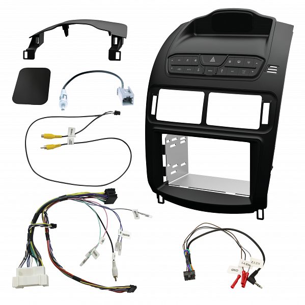 Aerpro - FP9650SK - Double din head unit installation kit to suit Ford falcon fg 2008 - 2014 - satin black