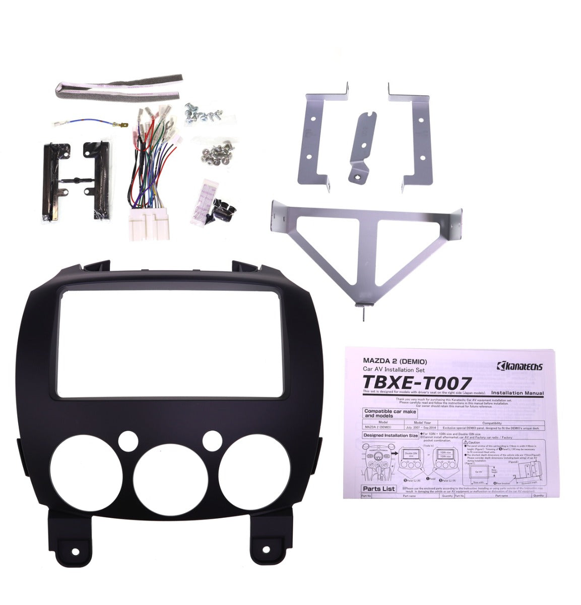 Aerpro - FP9807 - FACIA TO SUIT Mazda 2 2007-2014 - Kanatechs professional install kit