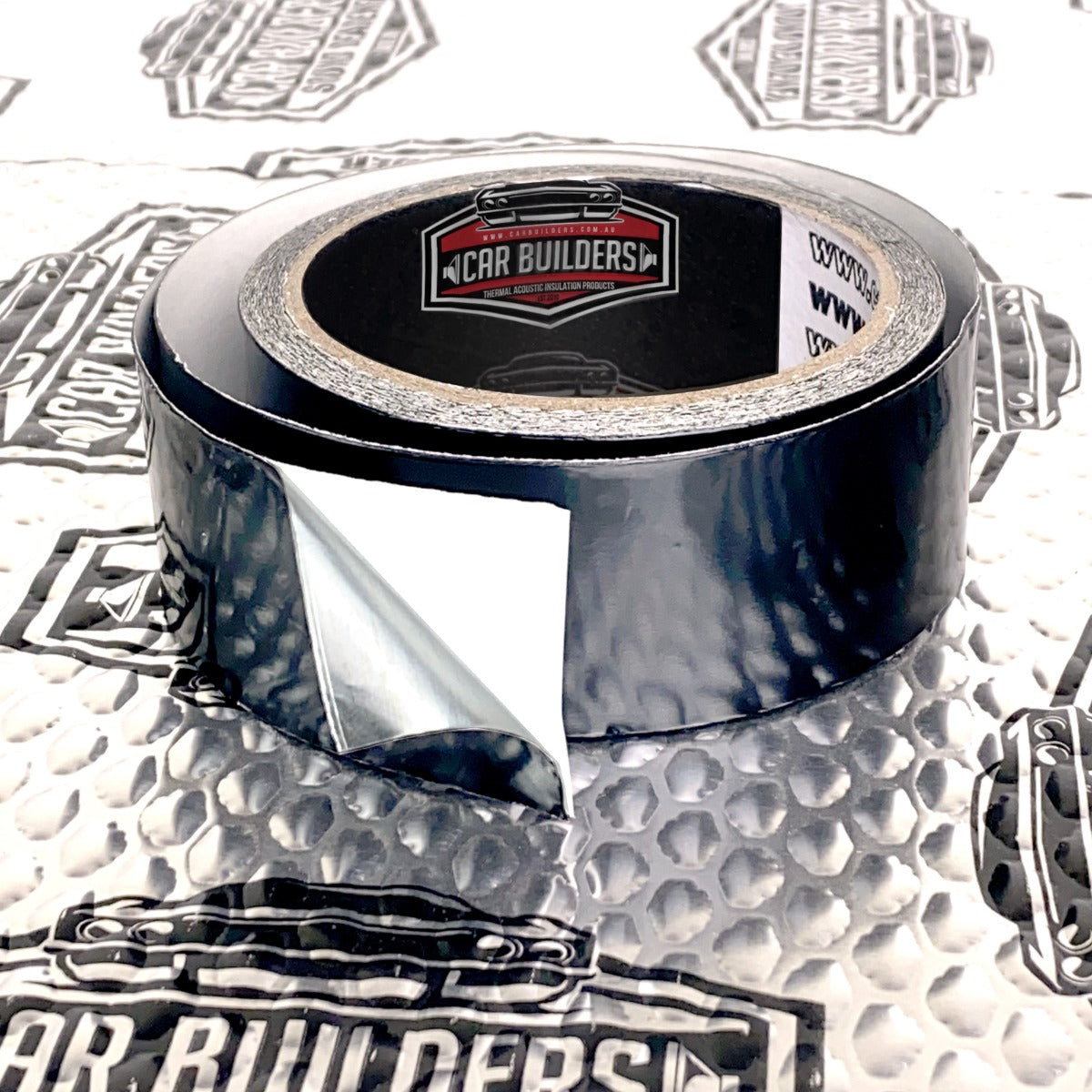 Car Builders - FT_BLK - Black Aluminium Foil Tape, 1 x 10m roll