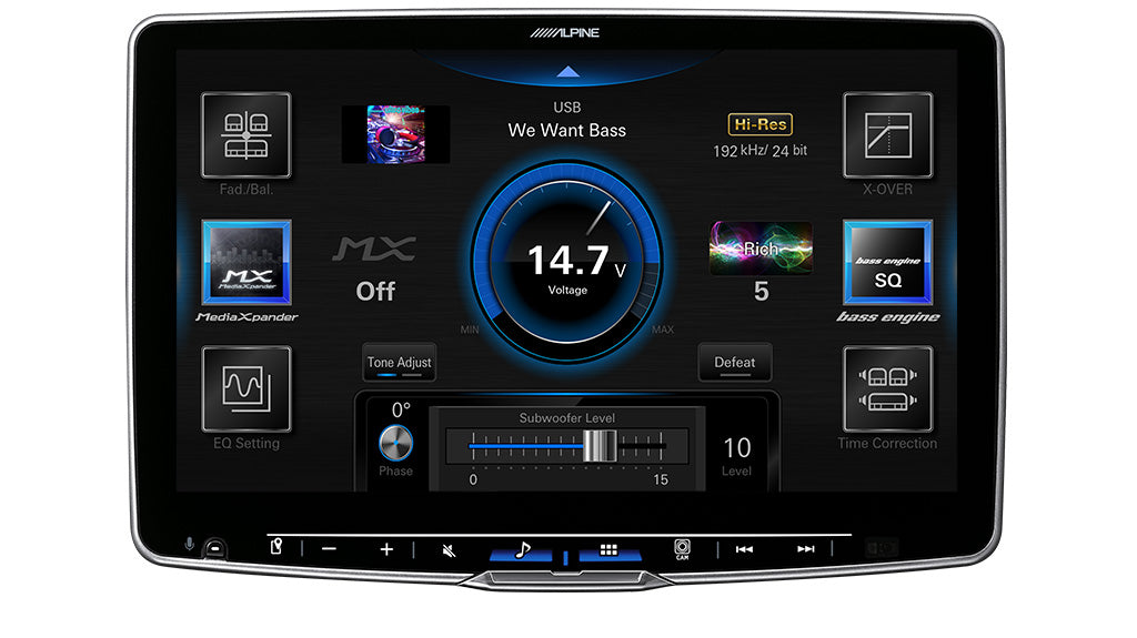 Alpine - ILX-F511Ai - 11 inch High-Res Audio Receiver with Wireless Apple CarPlay / Wireless Android Auto
