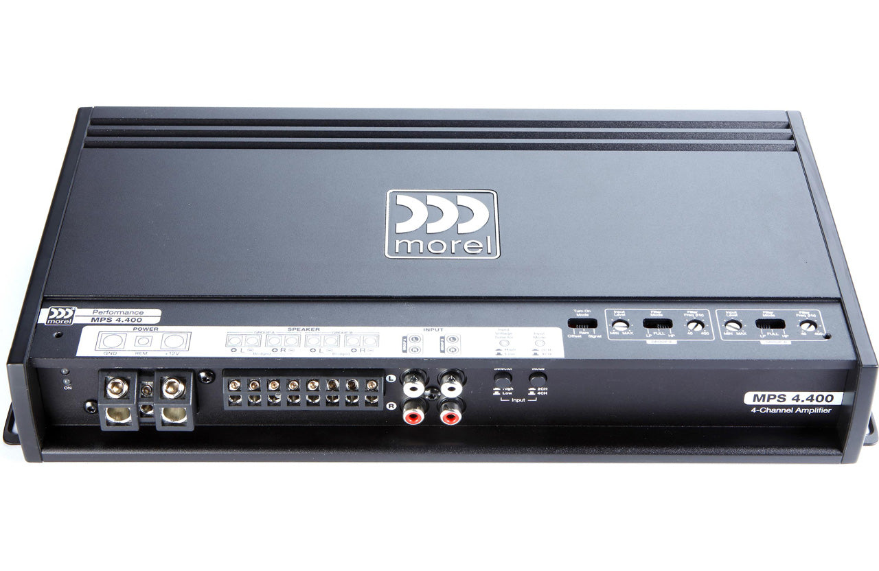 Morel - Morel MPS 4.400 4-channel car amplifier - 70 watts RMS x 4