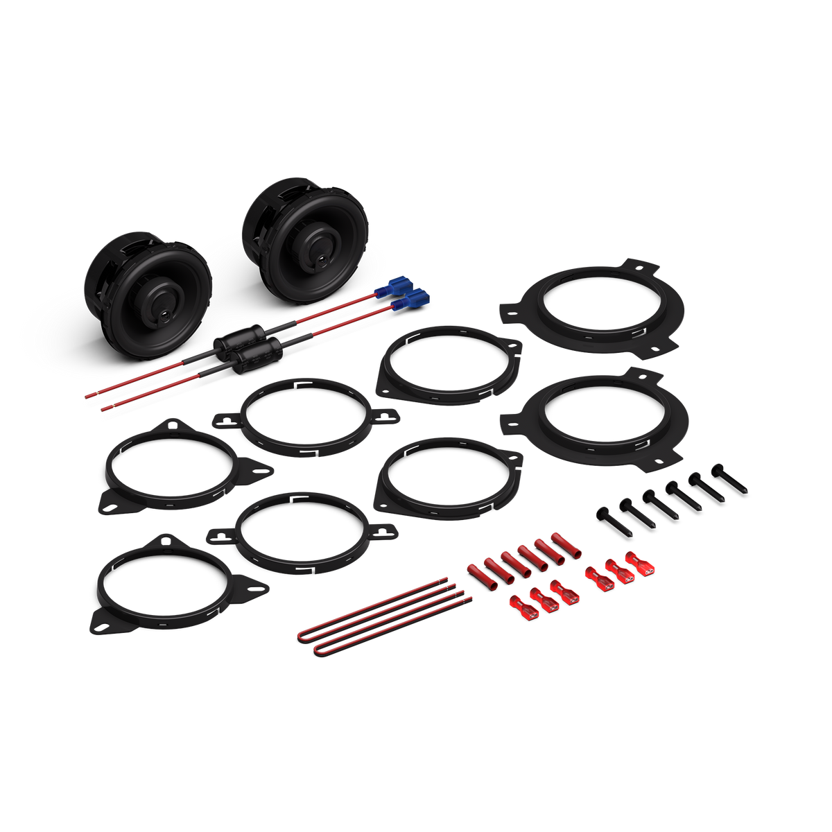 Rockford Fosgate - P1V2-3 Punch V2 3.5 Inch 3-Way Coaxial Speakers 75W RMS - 43.3mm Mounting Depth