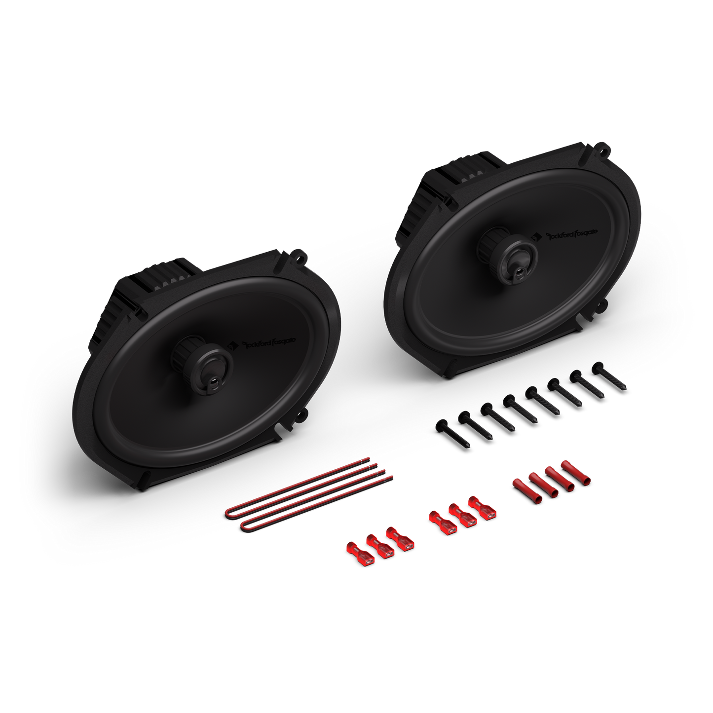 Rockford Fosgate - P1V2-68 Punch V2 6x8 Inch 3-Way Coaxial Speakers 75W RMS - 66.4mm Mounting Depth