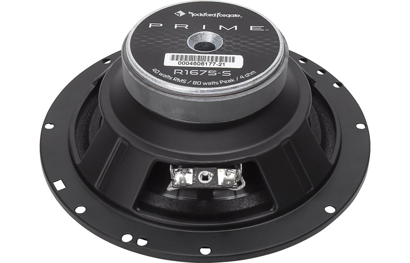 Rockford Fosgate - R1675-S - 6.5 inch PRIME Components 40W RMS - 51mm Mounting Depth