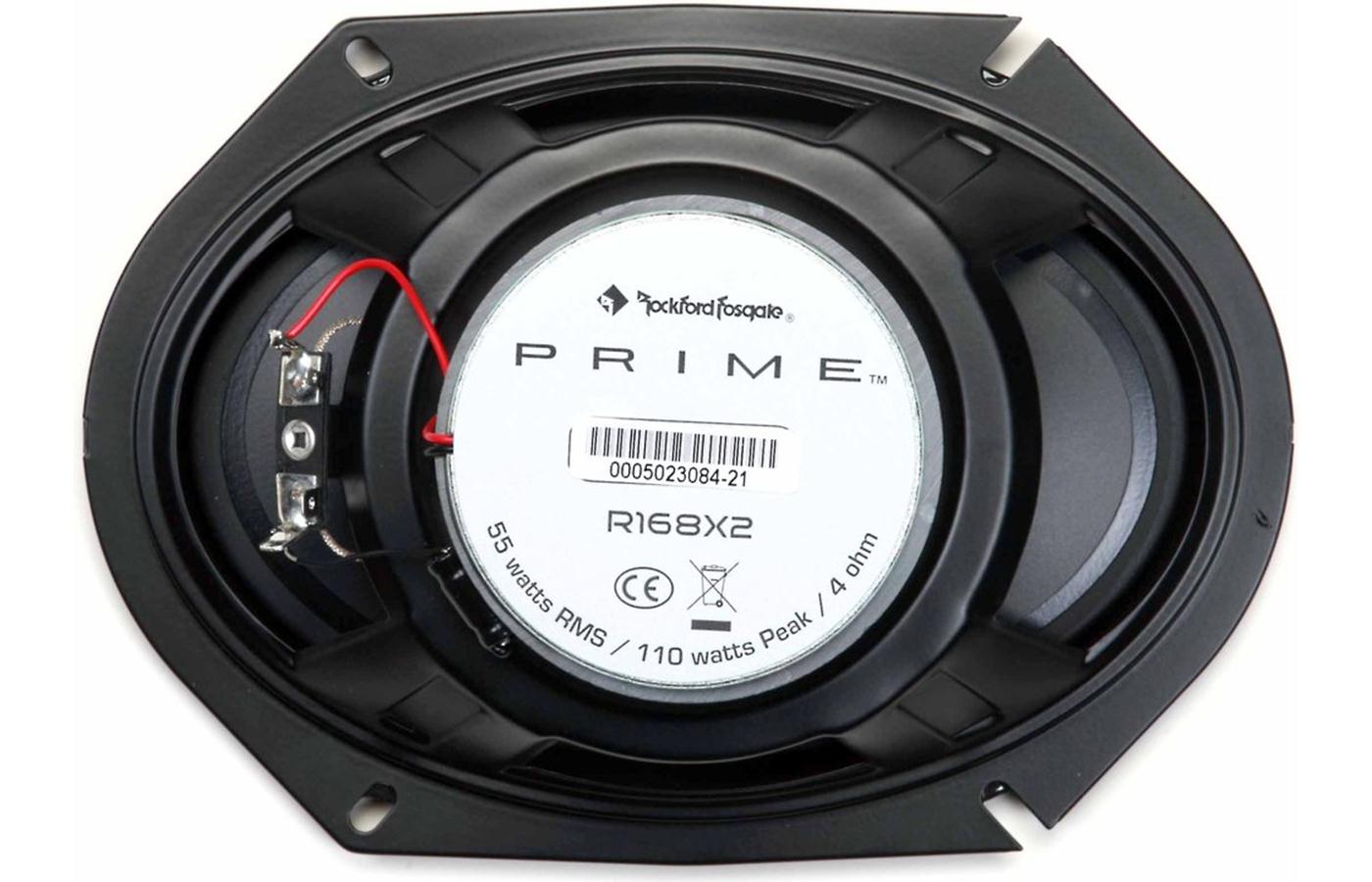 Rockford Fosgate - R168X2 - 6X8 inch PRIME coaxial 55W RMS - 71mm Mounting Depth