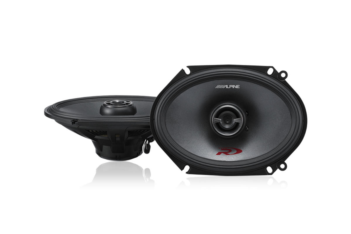 Alpine - R-S68 R Series 6 x 8 inch Coaxial Speakers 100W RMS - 64mm Mounting Depth
