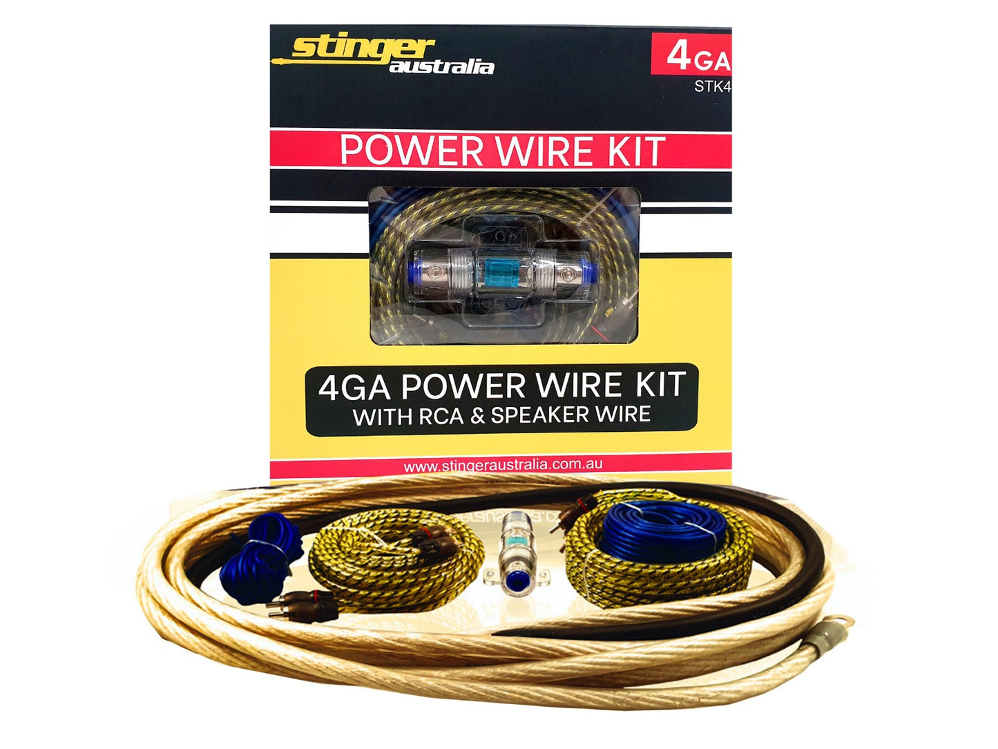 Stinger - STK4 - Stinger Australia 4GA Amplifier Wiring Kit