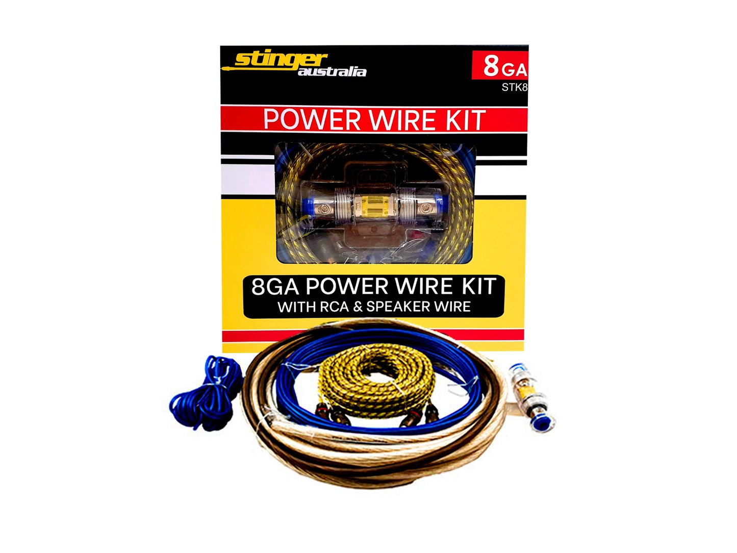 Stinger - STK8 - Stinger Australia 8GA Amplifier Wiring Kit