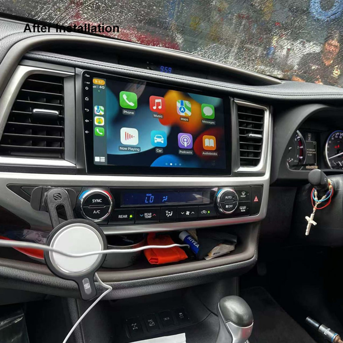Nakamichi - Toyota Kluger 2014 - 2019 Android - 10 Inch Wireless Apple Carplay Android Auto solution