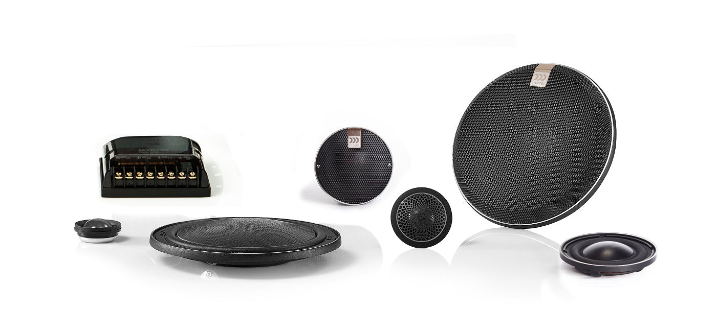 Morel - Nano Carbon 63 - 6.5inch 3 way Ultra Thin component Speakers - 100 Watt RMS