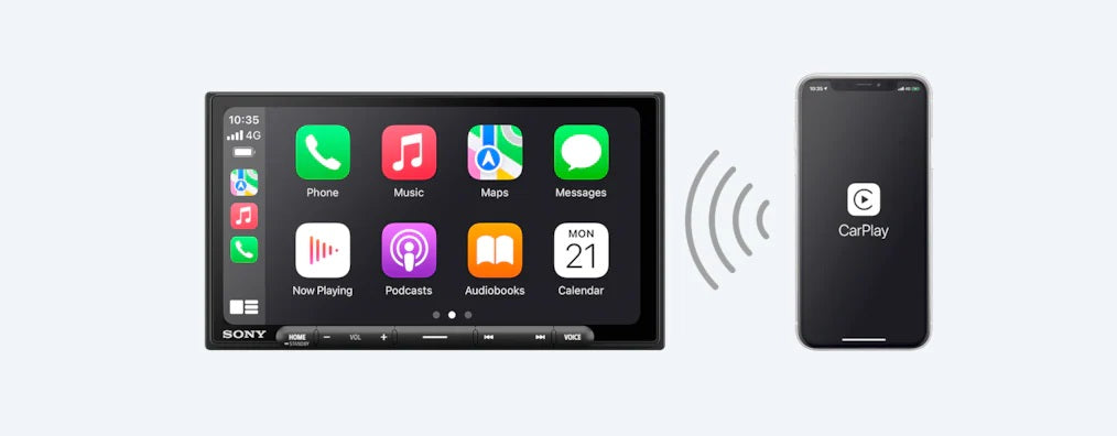 SONY - XAV-AX6000 - Digital Multimedia Receiver WITH WIRELESS APPLE CARPLAY / WIRELESS ANDROID AUTO