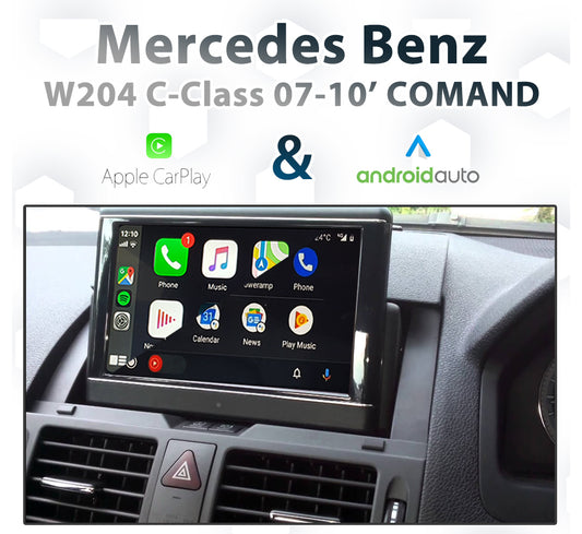 NAVIPLUS - Mercedes Benz C-Class W204 2007 - 2010 NTG4 COMAND [DIAL] - Apple CarPlay & Android Auto Integration