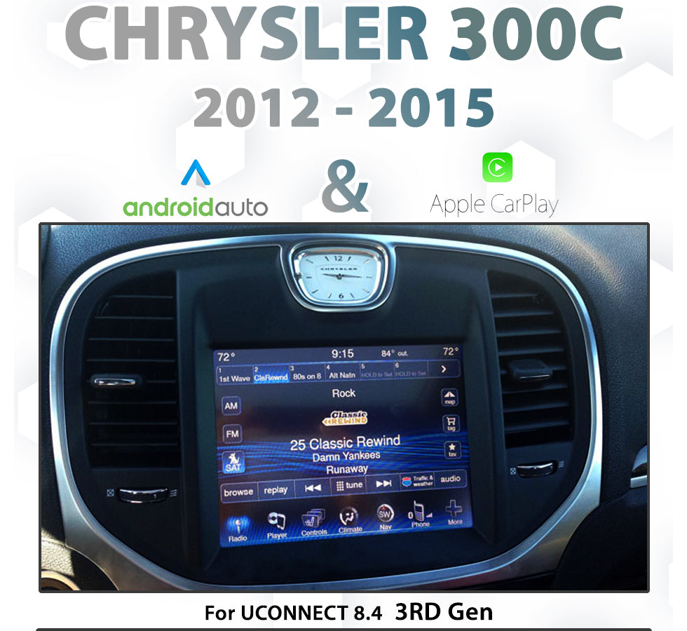 NAVIPLUS - Chrysler 300C - Apple CarPlay & Android Auto Integration for UConnect 8.4" 3rd Gen [2012-2015]