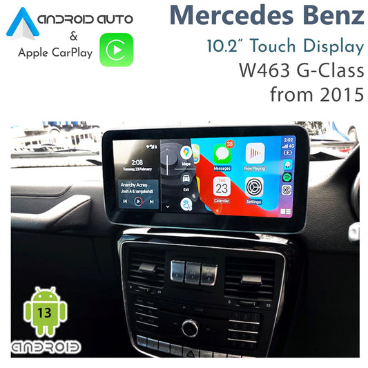Naviplus - Mercedes-Benz W463 G-Class (2015 Onwards) – 10.2" Touch Display with Apple CarPlay & Android Auto Integration Android 14