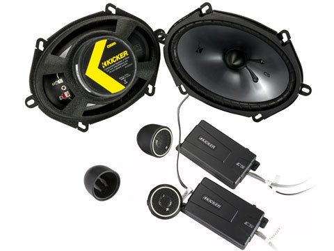 Kicker - 46CSS684 6x8 inch Component Speakers 75 WRMS - 56mm Depth