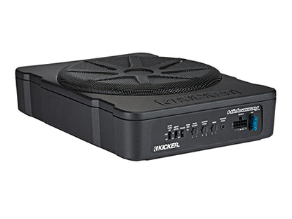 Kicker - 46HS10 10 inch Hideway Powered Subwoofer - 180 Watts RMS