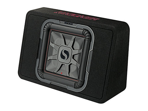 Kicker - 46TL7T122 - Single 12" L7T Slim Enclosure - 600WRMS at 2 Ohm