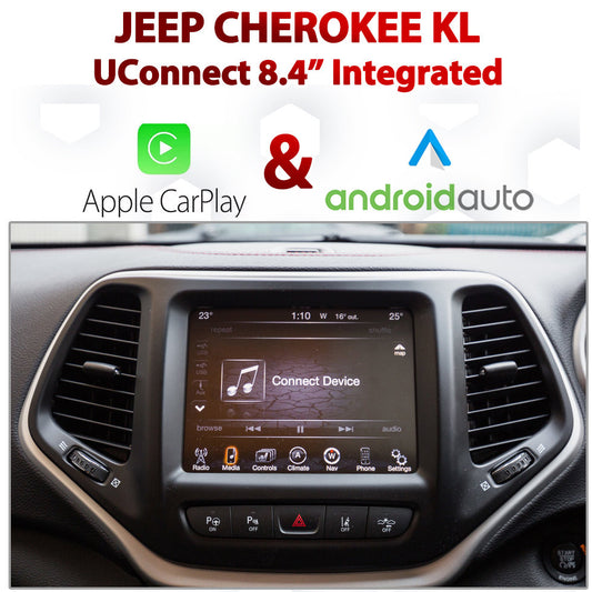 Naviplus - Jeep Cherokee KL UConnect 8.4" Integrated Android Auto & Apple CarPlay Package Kit