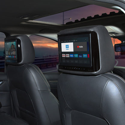 HiTV - 9V DVD Smart TV Pro 9" Car Specific In-Car DVD Headrest + Smart TV