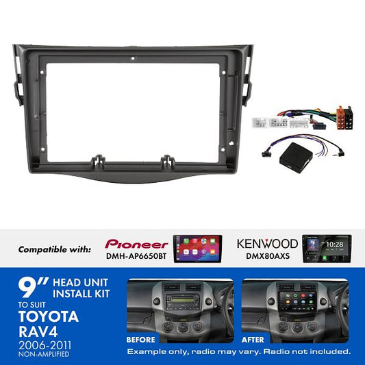 Aerpro - AKTO16 - 9 INCH INSTALL KIT TO SUIT TOYOTA RAV4 2006-2011