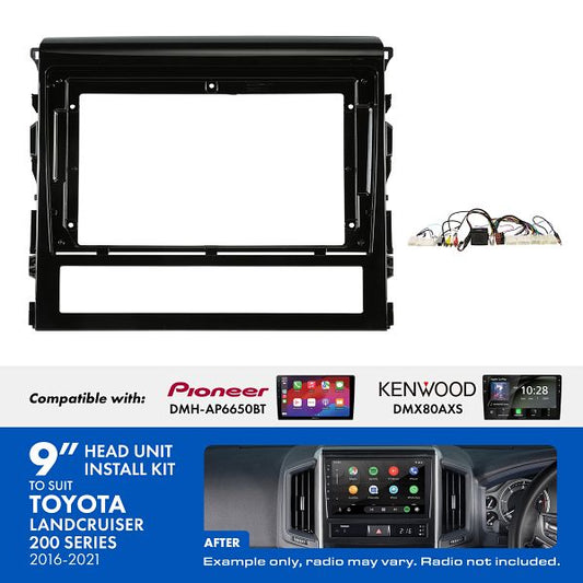 Aerpro - AKTO26 - 9 INCH INSTALL KIT TO SUIT TOYOTA LANDCRUISER 200