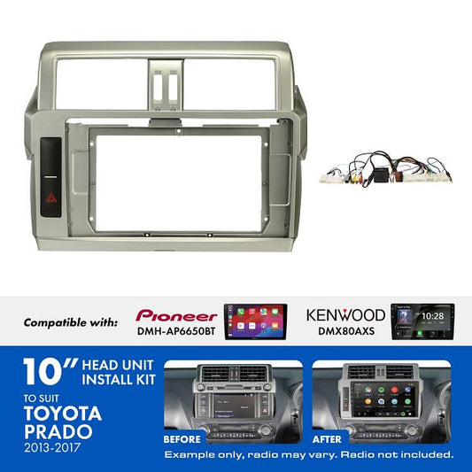 Aerpro - AKTO36 - 10 INCH INSTALL KIT TO SUIT TOYOTA PRADO 2014-2017