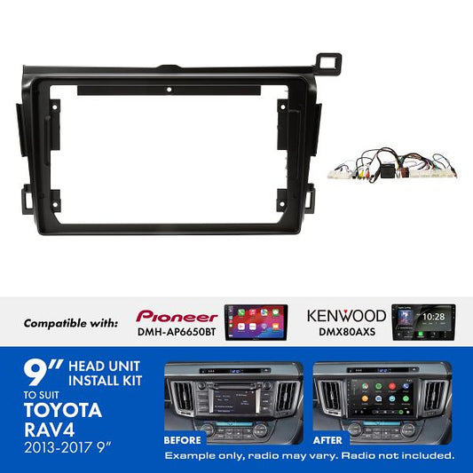 Aerpro - AKTO5 - 9 INCH INSTALL KIT TO SUIT TOYOTA RAV4 2013-2017