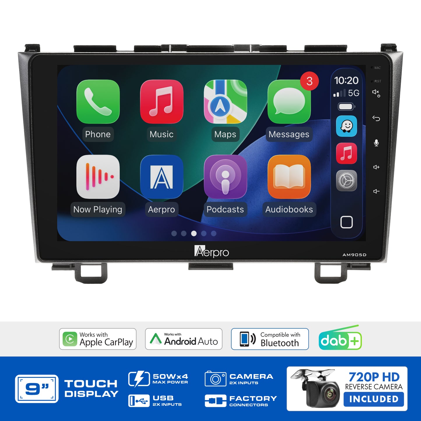 Aerpro - AMDHO1 - 9" MULTIMEDIA RECEIVER TO SUIT HONDA CRV 2007-2011