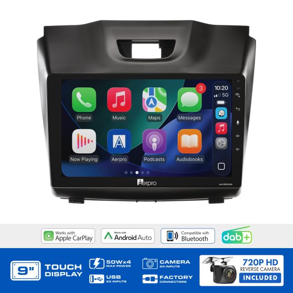 Aerpro - AMDIZ1B - 9" Multimedia receiver to suit Holden colorado inc 7 2012-2014 , Isuzu d-max 2012-2020 & Isuzu mu-x 2013-2017